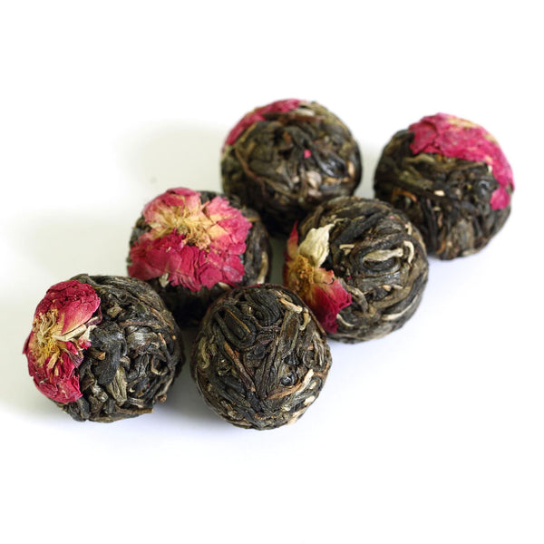 HELLOYOUNG 100g 2017 Red Rose Flower Yunnan Bulang puer Pu'er Puerh Tea Raw Ball