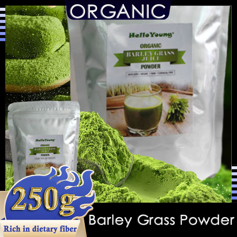 HelloYoung HelloYoung Imported Unsweetened Premium Organic Barley Grass Organic Non-GMO Vegan Cold-Juiced and Low-Temperature Dried Main image