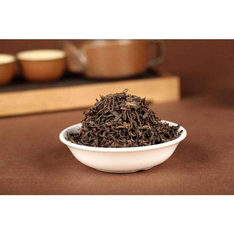 HelloYoungTea 500g Yunnan Puerh Tea 2018 Menghai Ancient Tree Golden Bud Loose Tea Cooked Tea