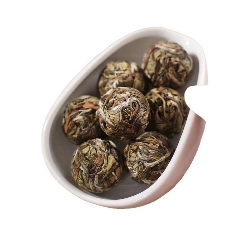 HelloYoungTea 500g Fuding White Tea Peony Floral Dense Aroma Dragon Pearl Handmade Tuocha