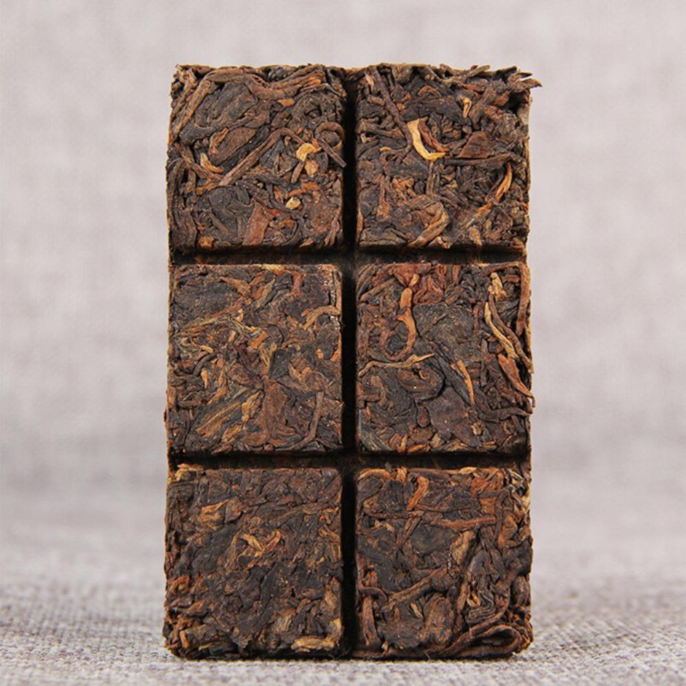 HelloYoungTea Pu'er 40g Tea Brick Ancient Tree Ripe PuErh with Rock Sugar Healthy Drink