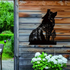 CIFbuy™ Iron Midnight Hound Wall Sculptures - Stylish Decor for Kids' Rooms, Kindergartens, Nurseries & Bedrooms, Enhances Spaces with Sculptural Charm, Wall Sculptures.