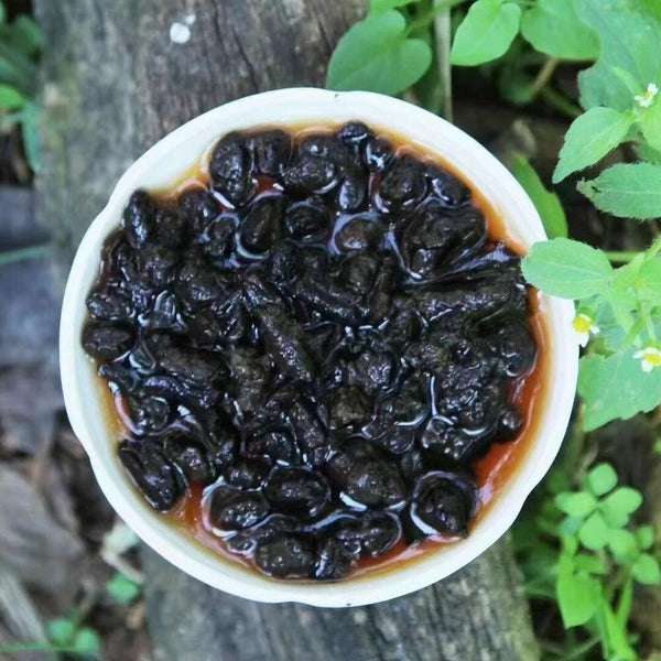HelloYoungTea 250g Yunnan Ripe Puerh Tea Hei Zhen Zhu Suiyinzi Pu-erh Tea Pu'er Cooked Tuocha