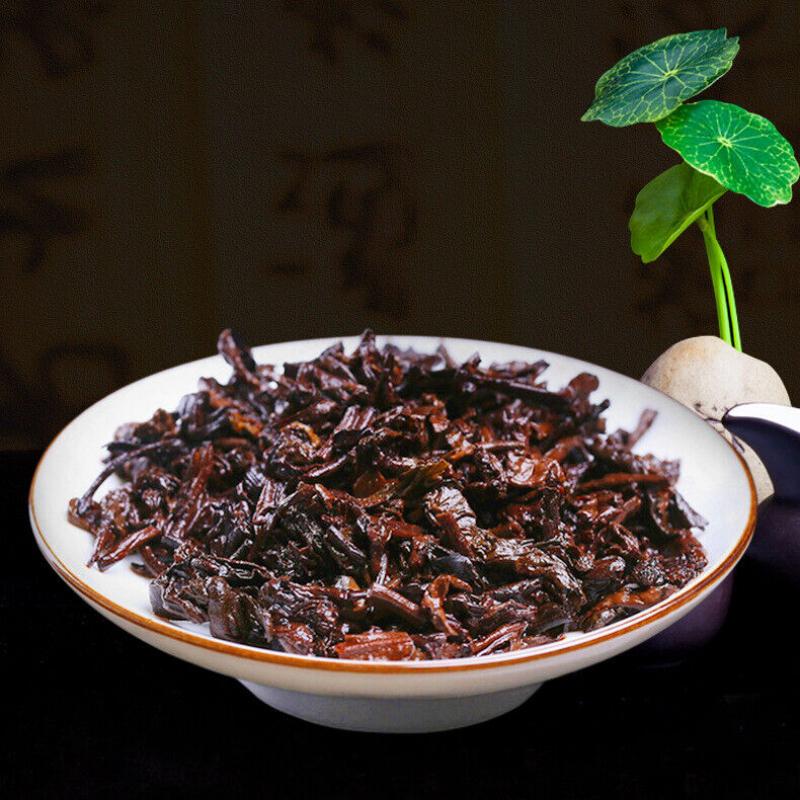 HelloYoungTea Pu'er Ripe Tea Yunnan Seven Cakes Tea Bamboo Shell Whole Mention Pack Tea Cake