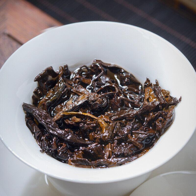 HelloYoungTea 250g Ripe Puerh Tea Yunnan Pu-erh Black Tea LiuliJinZhuan Pu'er Cooked Tea Brick