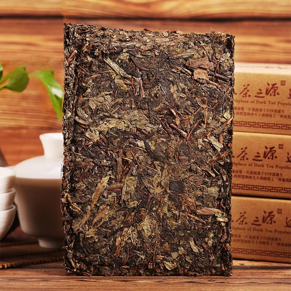 HelloYoungTea Anhua Baishaxi Dark Tea 2017/2018/2019 Golden Flower Fu Cha 1953 Brick Hei Cha 338g