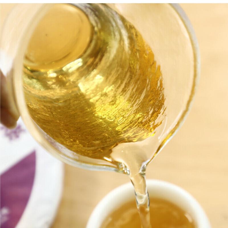 HelloYoungTea Yunnan Pu'er Tea Purple Bud 2020 Haiwan Comrade Puer Raw 357g Gelanghe Old Tree