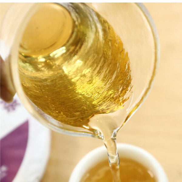 HelloYoungTea Yunnan Pu'er Tea Purple Bud 2020 Haiwan Comrade Puer Raw 357g Gelanghe Old Tree