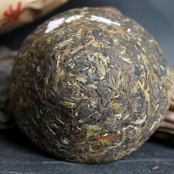 HelloYoungTea 2016 Xiaguan Baoyan Flame Tibetan Jincha Mushroom Shaped Puer Tea 250g Raw Pu'er