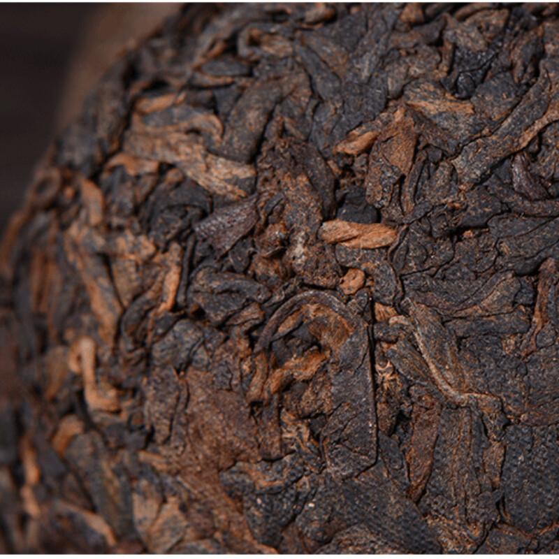 HelloYoungTea 500g Bamboo Shell Pu Erh Tea Jujube Scented Tuo Cha Premium Ripe Black Tea