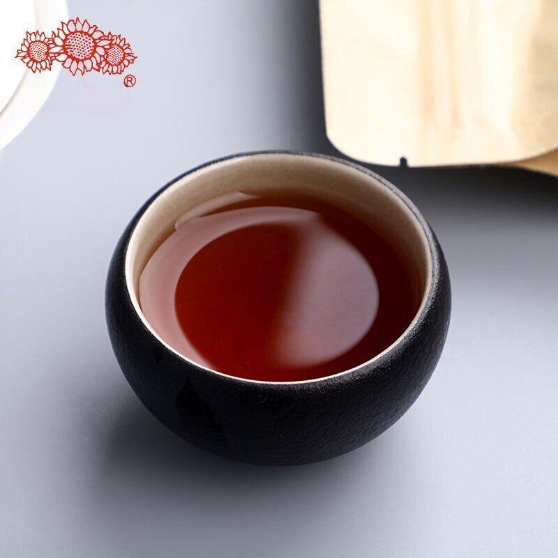 2021 Haiwan Pu-erh Tea Old Comrade Third-level bulk tea Ripe Pu'er Tea 500g