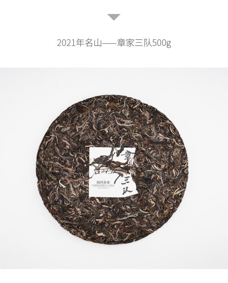 HelloYoungTea 2021 Haiwan Zhang Jia San Dui Bulang Mountain Raw Puer Tea Old Trees Puerh 500g