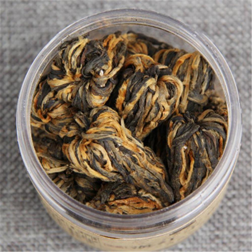 HelloYoungTea Yunnan Small Pagoda Black Tea Dian Hong Handmade 60g Tin Can