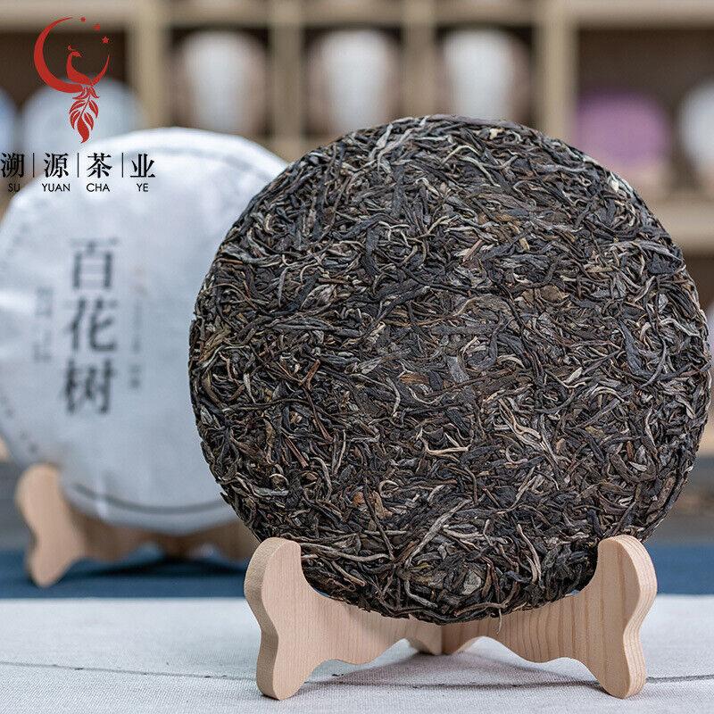 HelloYoungTea 357g Yunnan Ancient Tree Pu'er Tea Yiwu Baihua Tree Pu'er Raw Tea Cake