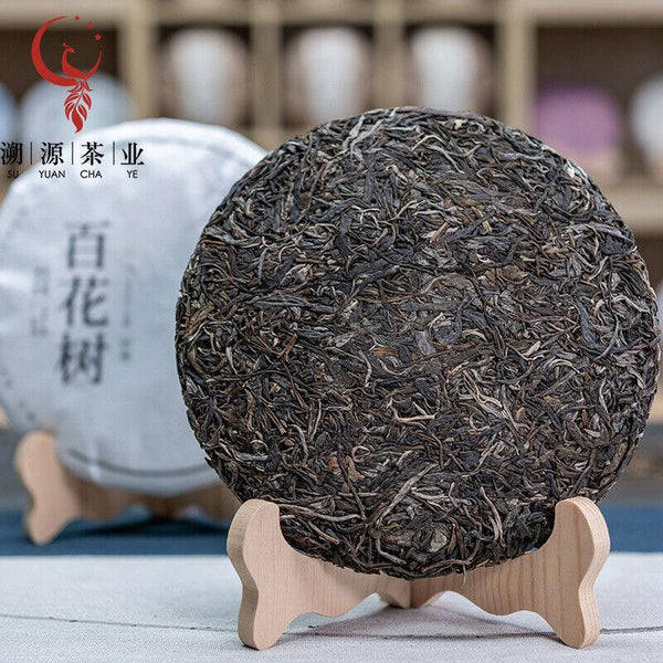 HelloYoungTea 357g Yunnan Ancient Tree Pu'er Tea Yiwu Baihua Tree Pu'er Raw Tea Cake