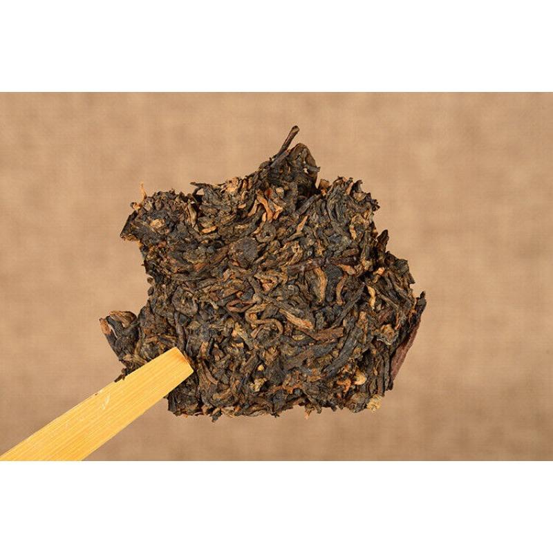 357g Yunnan Pu'er Ripe Tea Jingmai Mountain Seven Cakes Ripe Tea Pu'er Tea