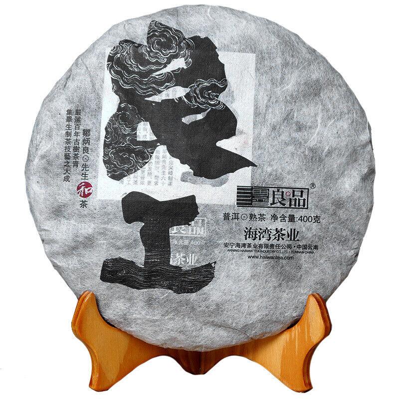 HelloYoungTea Yunnan Pu'er Tea Liangpin Series 2017 Haiwan Old Comrade Lianggong Ripe Tea 400g