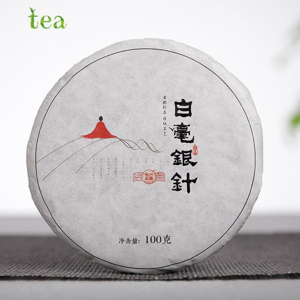HelloYoungTea Yunnan 2023 Baihao Silver Needle White Tea Cake 100g