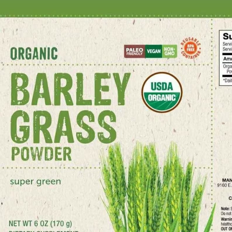 HelloYoung Barley grass official store Organic Barley Grass Powder original 250g  Pure Barley Grass Low Sugar Body Detoxification
