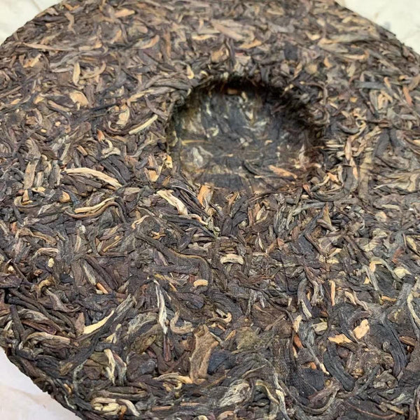 HelloYoungTea 2002 Yunnan Aged Puerh Tea Banzhang Old Tea Pu-erh Raw Tea Puer Tea 357g