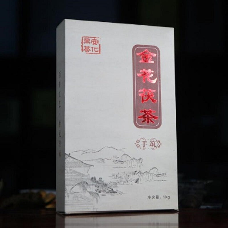 HelloYoung 12 Years 1000g Premium Black Tea Handmade Organic Brick Tea Fu Heicha Green Food Main image