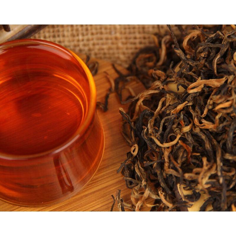 HelloYoungTea 80g Yunnan Dian Hong Kung Fu Tea Handmade Black Tea 2.8 Oz
