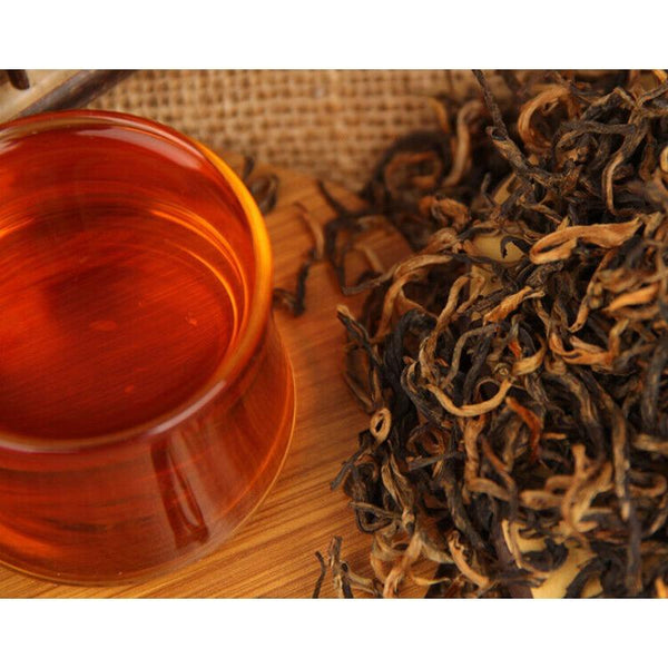 HelloYoungTea 80g Yunnan Dian Hong Kung Fu Tea Handmade Black Tea 2.8 Oz