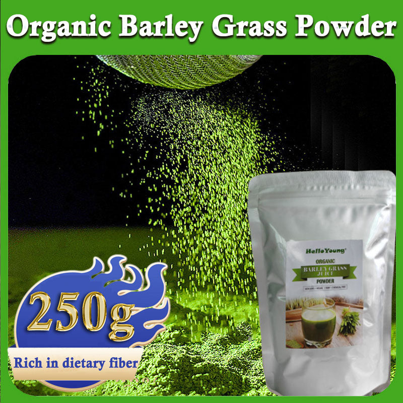 HelloYoung Barley Grass Powder original Easy to drink Pure Organic Barley Juice Antioxidant-Rich, Energy Booster Organic Grass Powder Main image