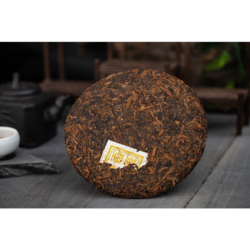 Yunnan Pu'er Ripe Tea Pu'er Lao Banzhang Golden Bud Ripe Tea 375g