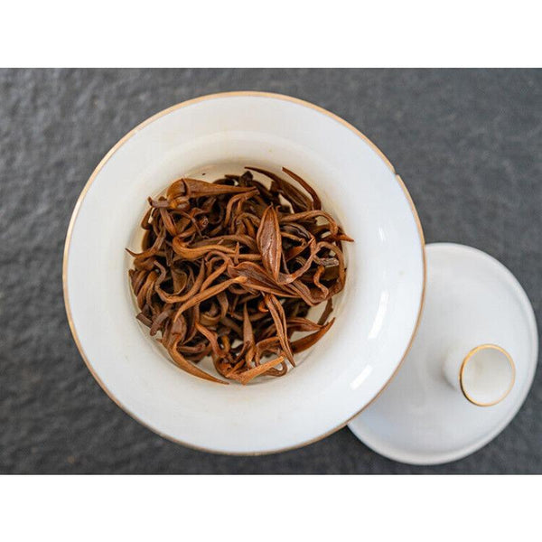 Fengqing Dian Hong Tea Gold Snail Spring Tea Yunnan Black Tea Red Snail Gold Bud