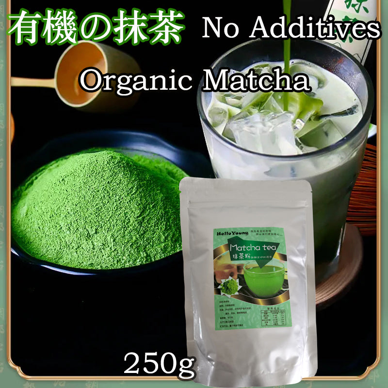 HelloYoung Drink Matcha for baking Matcha Green Tea Powder Organic - 100% Pure Organic Matcha Green tea Powder weight loss - Nothing added