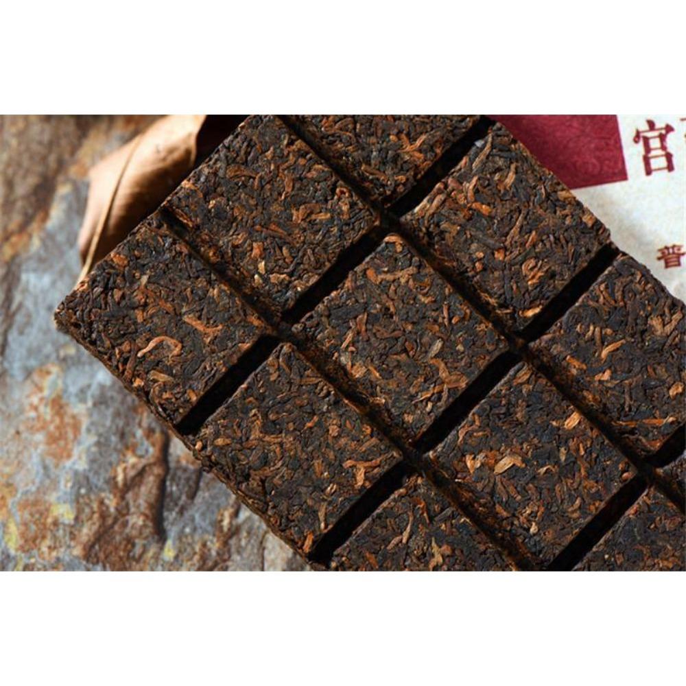 HelloYoungTea Yunnan Pu Erh Ripe Tea Brick 80g Healthy Tasty
