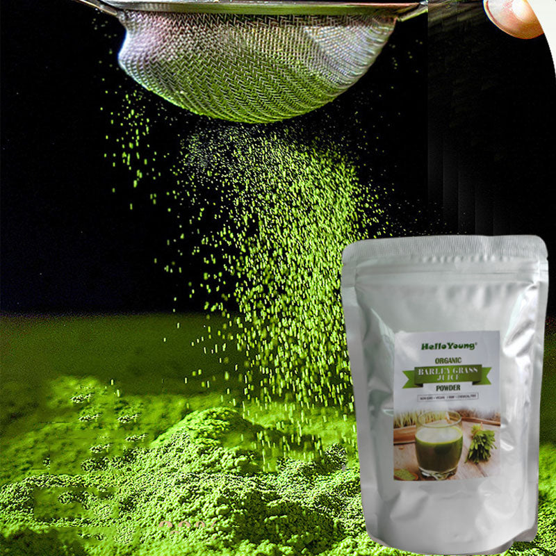 HelloYoung HelloYoung Organic Barley Grass Juice Powder Freeze Dried 250g Raw & Bio-Active Supergreens - Vegan Health Supplement for Kids & Adults