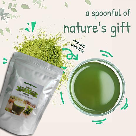HelloYoung Barley Grass Powder, Gluten Free, Non-GMO, Vegan Main image
