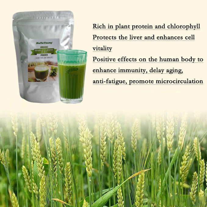 HelloYoung Barley Grass Powder, Gluten Free, Non-GMO, Vegan Secondary image