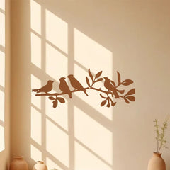 CIFbuy™ Exquisite Iron Metal Bird Wall Art - Stunning Tree Branch Design Wall Sculpture for Home Decoration, Handcrafted Wrought Iron Bird Decor with Elegant Details, Collectible Figurines.