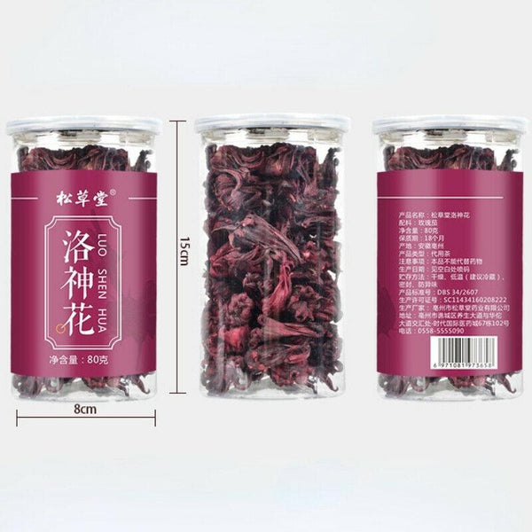 HelloYoungTea High Quality Roselle Tea 80g Organic Flower Herbal Tea Luoshenhuacha Health Care