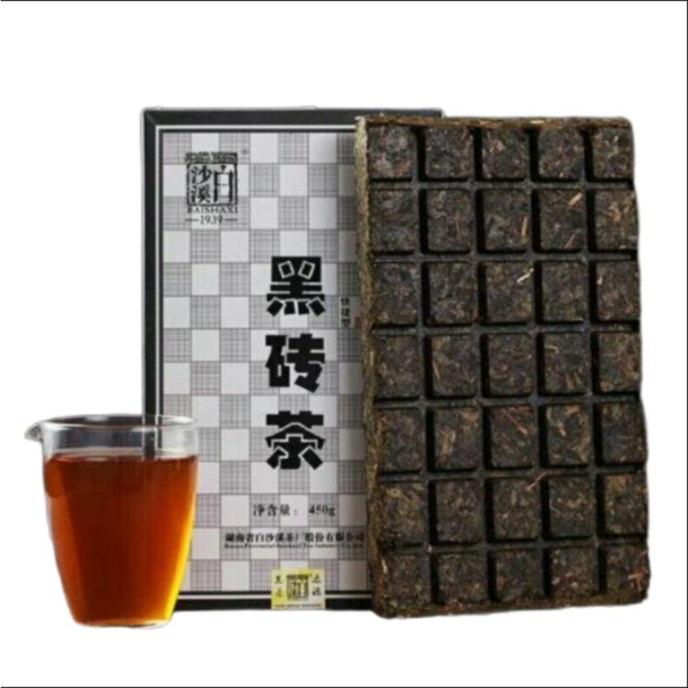 HelloYoungTea Anhua Dark Tea Instant Brick 450g Natural Chinese Health Food Tea