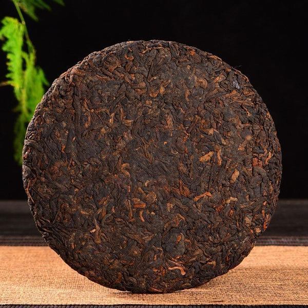 HelloYoungTea 200g Yunnan Puerh Tea Cake High Quality Old Tree Ripe Black