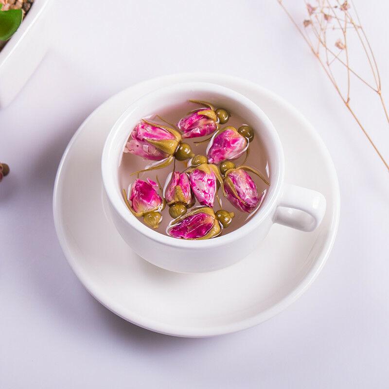 HelloYoungTea Chinese Flower Tea Dry Flowers Floral Red Rose Bud Tea Aroma Herbal Blooming Tea