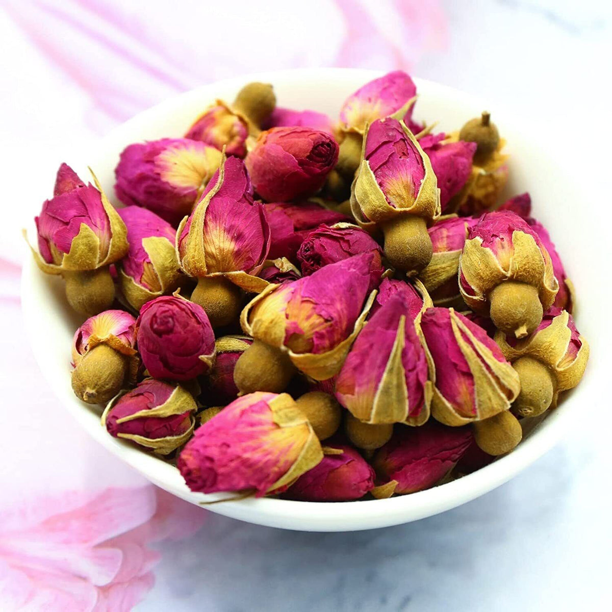 2023 FullChea Dried Rose Buds 114g Premium Food-grade Rosebuds Dried Flowers Tea