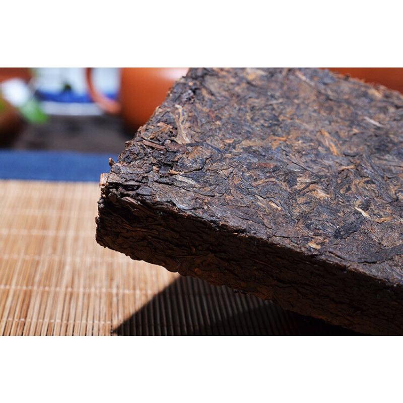 HelloYoungTea Yunnan Pu'er Ripe Tea Brick Jujube Scented Old Tea Brick 250g