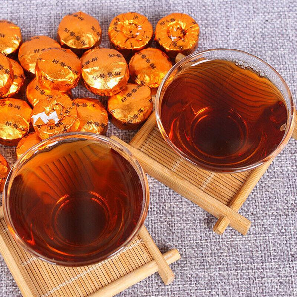 HelloYoungTea Pu-erh Tea Mini Tuocha Pu-erh Ripe Tea 500g Pu-erh Orange Tea