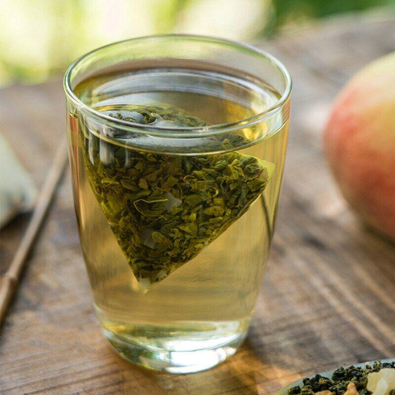 HelloYoungTea 2023 High Mountain Oolong Tea Bags Sweet Dried Peach Oolong Tea 50 Pcs
