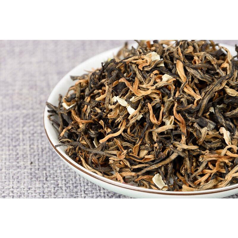 HelloYoungTea Yunnan Tea Jasmine Dian Hong Tea Jasmine Mao Feng Dian Hong Tea 100g 3.5 Oz