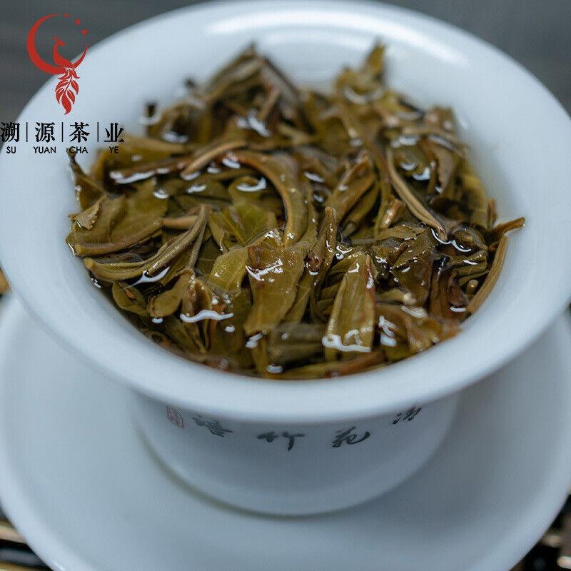 HelloYoungTea 357g Yunnan LaoBanZhang Pu'er Raw Tea Cake Ancient Tree Puer Seven Seed Cake Tea