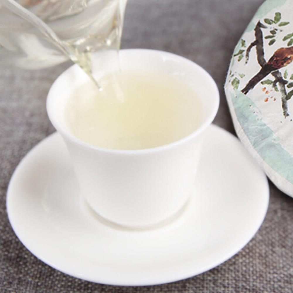 HelloYoungTea Yunnan Raw Pu-erh Tea Cake 357g White Buds Spring Harvest