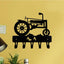 HELLOYOUNG,A Single-piece Iron Farm Tractor-shaped Key Holder: A Metal Wall Art That Combines The Functions of A Towel Rack and A Coat Hook, Showcasing Rustic and Practical Beauty.Key Hooks