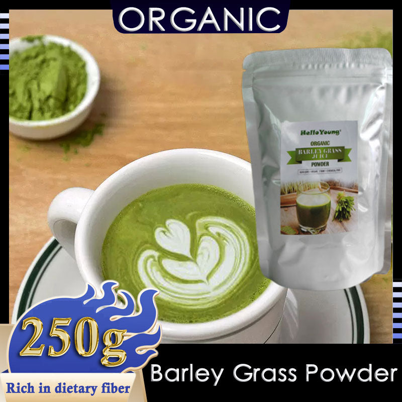 HelloYoung HelloYoung Imported Unsweetened Premium Organic Barley Grass 100% Pure&Natural Nutritionally Complete Mix into Smoothie or Juice