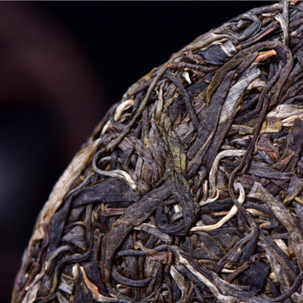 HelloYoungTea Natural 2017 Yunnan Raw Pu-erh Tea Cake 357g Big Tree Spring Pu'er